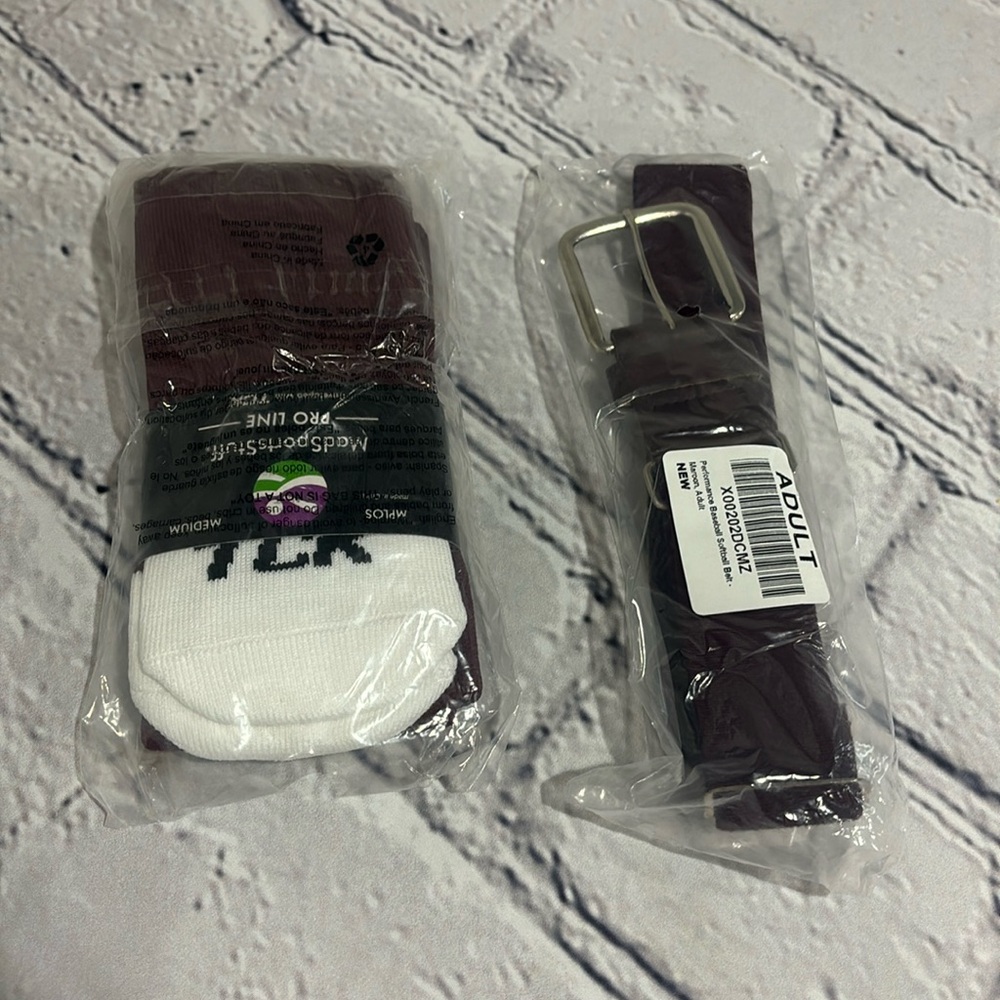 Pro Line Over the Calf Volleyball Socks and Belt .